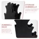 thumbnail image 3 of AURARMLET 2Ud Mancuernas De Plástico Negro Con Estable Y Resistente Para Equipamiento Deportivo, 3 of 7