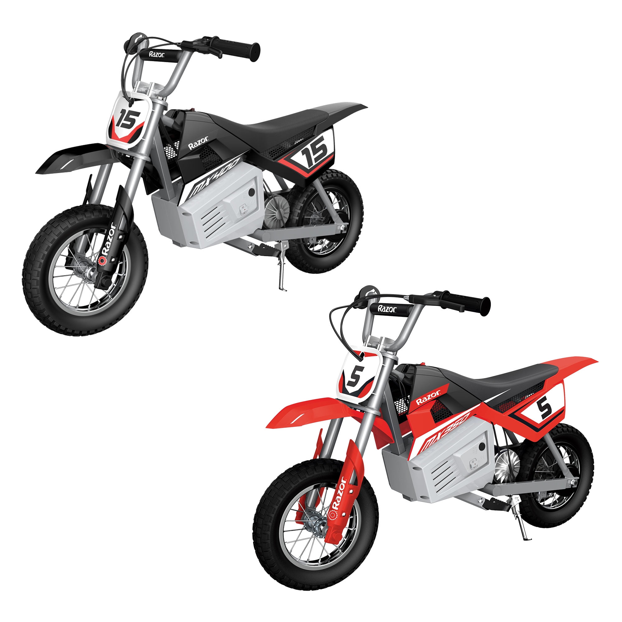 Razor MX350 MX400 Dirt Rocket Electric Motorcycle Dirt Bike Black Red Walmart