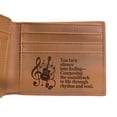 thumbnail image 4 of Musician Wallet for Men – Gift Honoring Talent, Rhythm, and Dedication – Ideal for Christmas or Performance Milestones, Leather Wallet, Mens Wallet, Bifold Wallet for Men, 4 of 4