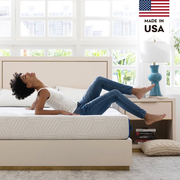 MLILY Ego Blue 8 inch Cooling Gel Memory Foam Mattress, Twin Mattress