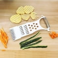 thumbnail image 6 of Stainless Steel Vegetable Peeler - Double Blade, Ergonomic, Multifunctional - Tool for Peeling, Julienning & Grating, 6 of 6