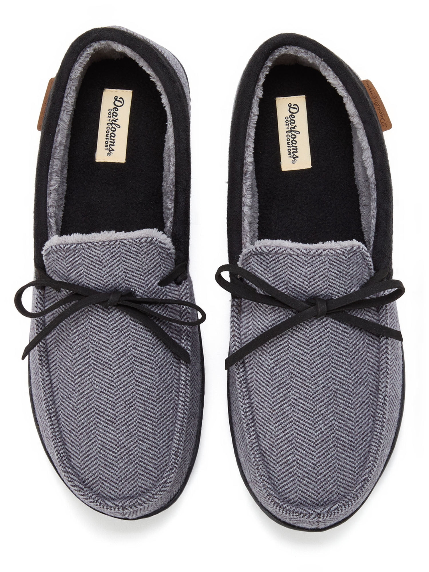 Dearfoams Cozy Comfort Men's Moccasin Slippers
