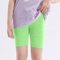 thumbnail image 4 of Loopsun Girls Summer Shorts, Girls Pants Childrens Candy Colored Shorts Flat Corner Pants Green 8-9 Years, 4 of 5
