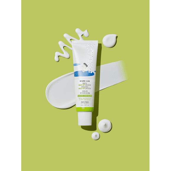 Crème solaire UVLOCK Mild-Up Round Lab Birch SPF50+ PA++++ 50 ml