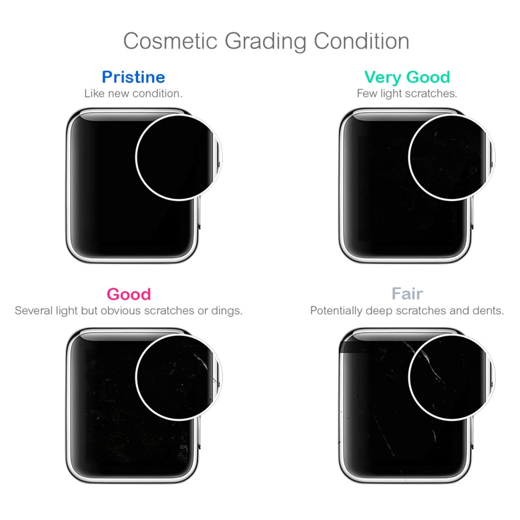 Restored Apple Watch Series 5 40mm GPS Aluminum Space Gray Black Sport Band Smartwatch (Refurbished)