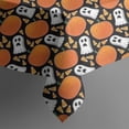 thumbnail image 5 of Halloween Ghost & Pumpkin Pattern Square Tablecloth,Waterproof Square Table Cover,Wipeable Spillproof Washable Table Cover for Home Kitchen Party Decor 42"X42"(107x107cm), 5 of 6