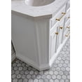 thumbnail image 2 of Water Creation Palace 60" Wood Double Bathroom Vanity in White/Gold, 2 of 9
