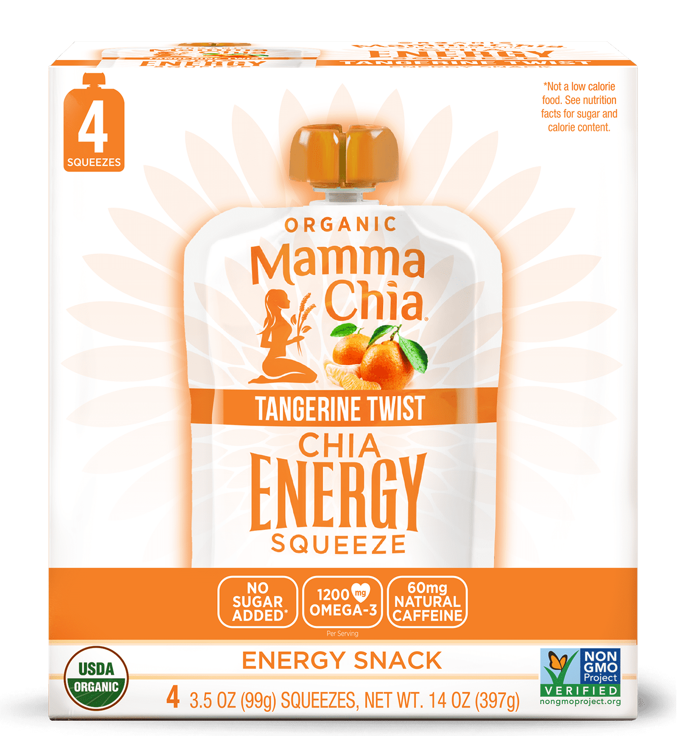 Organic Chia Squeeze Energy Squeeze Tangerine Twist