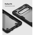thumbnail image 3 of Ringke Fusion-X Case Compatible with Samsung Galaxy S10, Transparent Hard Back Shockproof Advanced Bumper Cover - Hexagon Black, 3 of 7