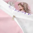 thumbnail image 4 of Metsweet Watercolor Princess Unicorn Bedding, Girly Magical Horse Duvet Cover Full, Pink White,Pink Reversible,3pcs,1 Duvet Cover and 2 Pillowcases, 4 of 6