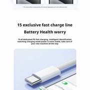 3 X Pack Genuine Braided Apple USB-C to USB-C Cable Fast Charger -3ft Charging Data Sync for IPhone 16 15 Pro Max Samsung Charging Cord