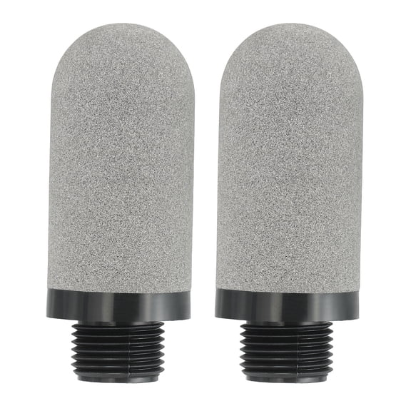 Uxcell Plastic Pneumatic Air Muffler G 3/8 2Pcs Air Line Compressor Exhaust Fitting Solenoid Valve Silence Baffle