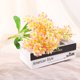 thumbnail image 4 of Ramo de jacinto artificial de color amarillo claro con flores simuladas decorativas para el hogar, 4 of 4