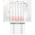thumbnail image 6 of No Hook Shower Curtain with Snap in Liner, Luxurious Pink and White Stripes Geometric Modern Art Hotel Shower Curtains for Bathroom, Washable Shower Curtain Liner Set with Mesh Top Window, 66"x72", 6 of 6