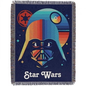 STAR WARS Wearable Blanket With Sleeves - Darth Vader Themed Comfy Throw 48x71 Inches For Adults