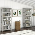 thumbnail image 4 of Bush Furniture Key West 5 Shelf Bookcase Set in Linen White Oak, 4 of 5
