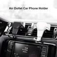 thumbnail image 2 of Soporte para teléfono Auto Car Air Vent Clip Mount Smartphone Gravity Stand Black JShteea El nuevo, 2 of 8