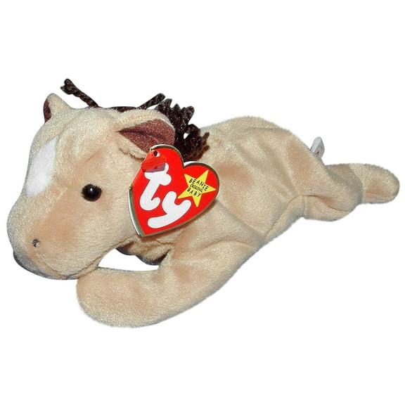 Ty Beanie Baby: Derby the Horse (star, coarse mane) | Stuffed Animal | MWMT