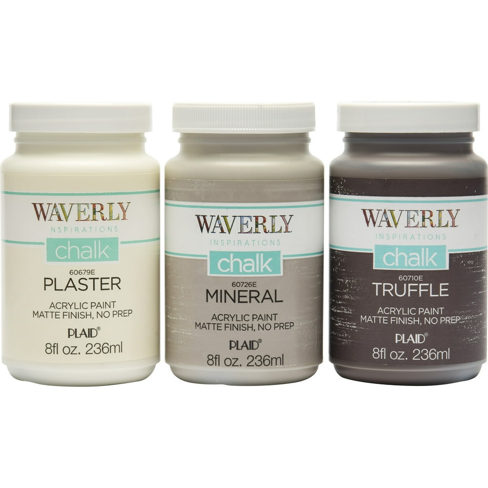 Waverly Inspirations 13406 Chalk Paint Kit, Plaster/Mineral/Truffle
