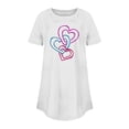 thumbnail image 3 of FAIWAD Tuniques à Manches Courtes pour Femmes, Col Rond, Blouses Amples, T-shirts Graphiques avec Cœur Mignon, 3 of 3