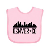 Inktastic Denver Colorado City Skyline Boys or Girls Baby Bib