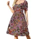 thumbnail image 2 of s y Espirales - Vestido Orquídea de Manga Corta Vestido Largo de Mujer Vestidos de Fiesta, 2 of 8