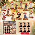 thumbnail image 1 of 6Pcs Christmas Dog Ornament Wooden Xma Tree Hanging Sign Statue Decoration Pendant, 1 of 8