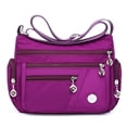 Multi Pockets Crossbody Bag for Women Waterproof Nylon Single Shoulder