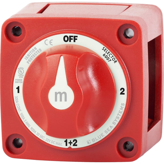 Selector de interruptores de batería Blue Sea Systems 6007 M series