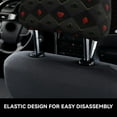 thumbnail image 4 of Kdxio Red Poker Pattern Print 2 Piece Car Head Rest Covers Set Auto Front/Rear Seats Headrest Cover Universal Fit Most Cars,Sedan, SUV, 4 of 9