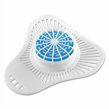 OdoBan Urinal Screen w/Non-Para Deodorizer Block Cherry Scent White/Pink 12