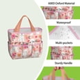 thumbnail image 4 of Garden Tool Bag,Pink Bichon Frise and Flower Garden Tool Organizer,Garden Gifts,Waterproof Multi-Pocket Garden Tool Storage 11.8x5.5x11.4 Inch(Tools NOT Included), 4 of 6