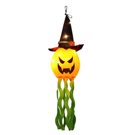 

XFLWAM LED Witch Hat Halloween Ghost String Lights DIY Pendant Horror Lamp