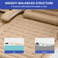 thumbnail image 4 of Uforic Queen Air Mattress w/ Headboard & Pump, 18" Inflatable Bed, Carry Bag & Repair Kit, Brown, 4 of 8