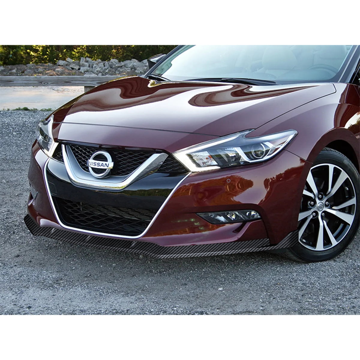 Stay Tuned Performance For 2016-2018 Nissan Maxima GT-Style Carbon Look Front Bumper Body Spoiler Lip