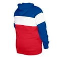 thumbnail image 3 of Men's New Era Royal New England Patriots Big & Tall Throwback Colorblock Pullover Hoodie, 3 of 3