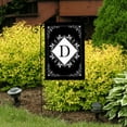 thumbnail image 4 of Briarwood Lane Black and White Monogram D Double-Sided Garden Flag, 4 of 4