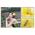 thumbnail image 4 of 2 Pcs Hair Flower Clips Brooch Boutique Hair Accessories Bohemia Hairpins For Women Girls (Yellow) One Size, 4 of 5