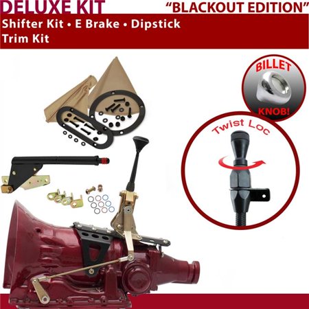 American Shifter TH200 Shifter Kit Black 6 in. E Brake Trim Kit Dipstick for EC8D2