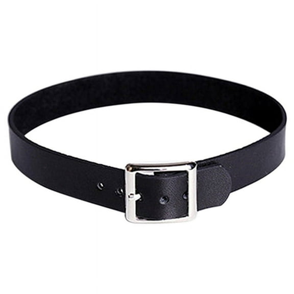 Ruanlalo Punk Faux Leather Belt Choker Collar Necklace Women's Club Jewelry Birthday Gift Black