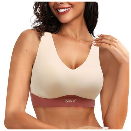 Wireless Nursing Bra Athletic Sports Bras for Women Women Comfort Plus Size Unpadded Lace Underwear Adjustable Breathable Underwire Bra
