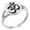 Silver, variant on Stainless Steel Sacred Sanskrit Om Minimalist Oval Top Polished Statement Signet Ring