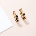 thumbnail image 5 of Leopard Print Large Hoop Earrings for Women 14K Gold Plated Chunky Big Huggie Hoops 50mm Circle Round Statement Earrings Studs Fashion Jewelry, 5 of 6