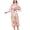 Pink, variant on Women's Long Robe Floral Printed Satin Pajamas Lightweight Cool Summer House Medium Slim Fit Fall Wrap Bathrobe Loungewear Light Blue Small-Large