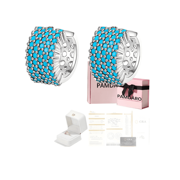 Aretes Xtellar Colgantes Cuarzo Turquesa Regalos Para Mujer De Moda