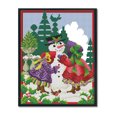 thumbnail image 1 of Cuadros Decorativos Winter Girl 14CT estampado estampado punto de cruz bordado de tela DIY (RA084) Ehuebsd embutido en tela, 1 of 1
