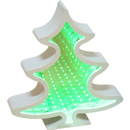 

Christmas Night Light Creative Mirror LED Table Night Light Desktop Ornament