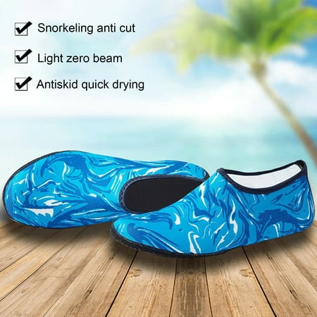 

Quick-Drying Beach Socks - Anti Slip Lycra Surfing Swimming Shoes for Men Women (1 Pair Outdoor)