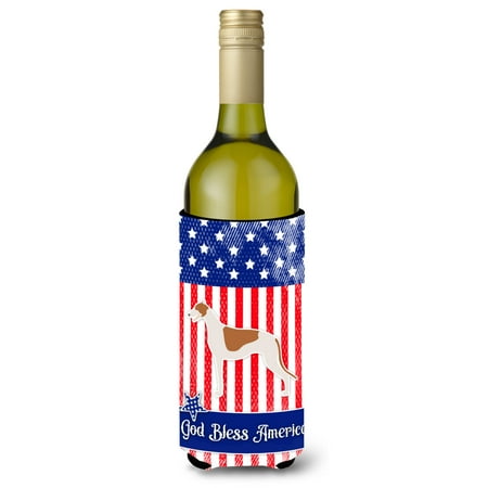 

Carolines Treasures BB3305LITERK USA Patriotic Greyhound Wine Bottle Beverge Insulator Hugger Wine Bottle multicolor