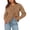 Khaki, variant on BTFBM Bow Cropped Cardigan Sweaters for Women Fall Winter Open Front Sweater Long Sleeve Button Fashion Spring Clothes